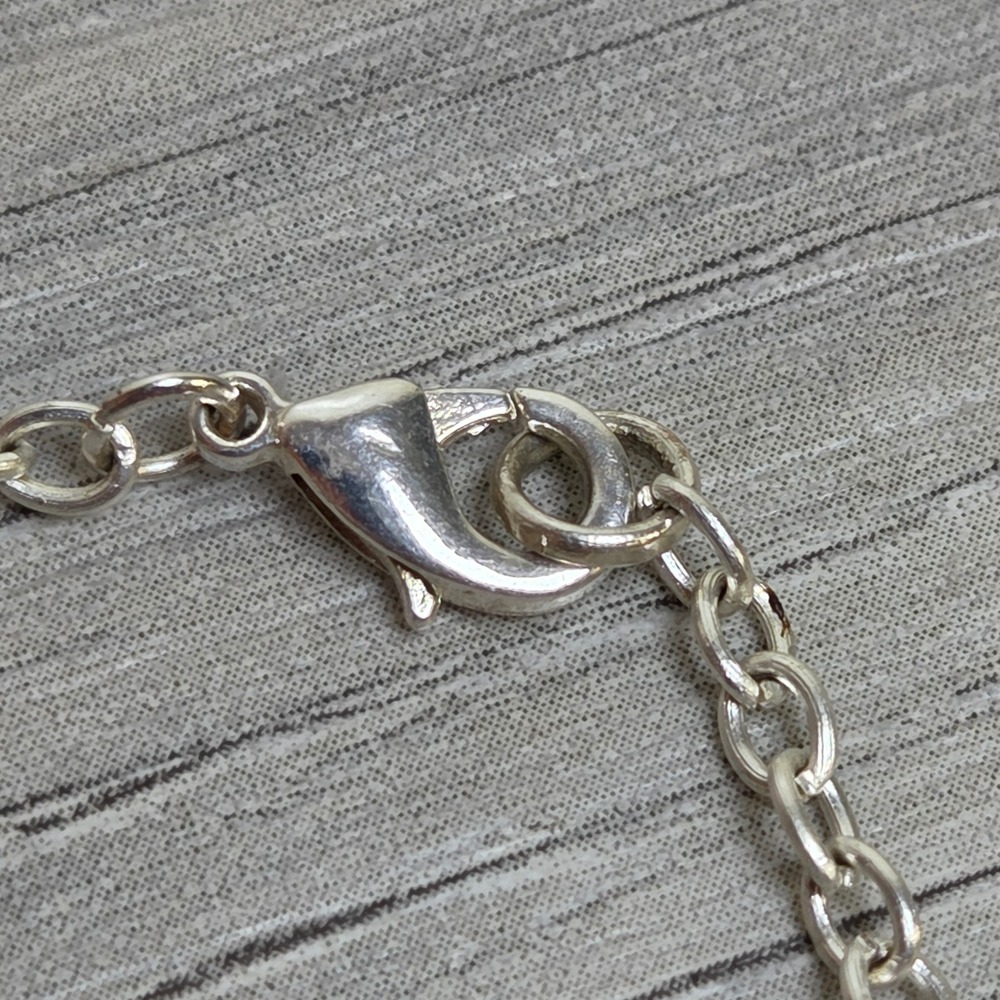 Labradorite Wire Wrapped Pendant Necklace– Handmade Square Gemstone Boho Jewelry - Picture 6 of 9